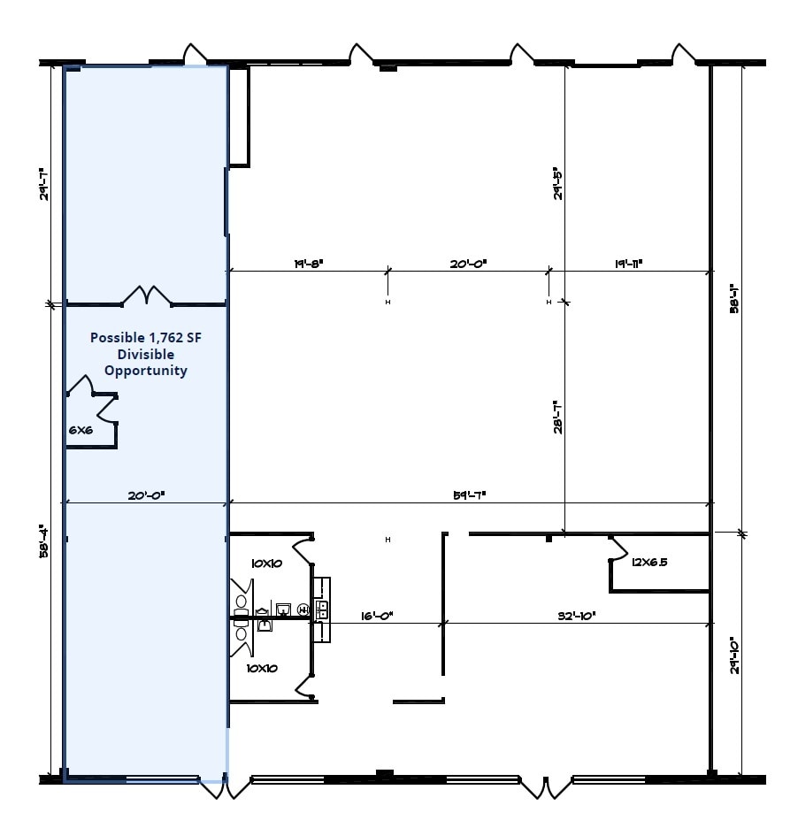 820-836 Hanley Industrial Ct, Brentwood, MO for lease Floor Plan- Image 1 of 6