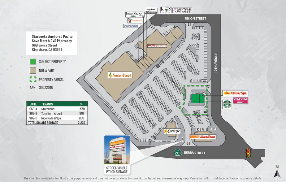 969 Sierra St, Kingsburg, CA à vendre - Plan de site - Image 2 de 5
