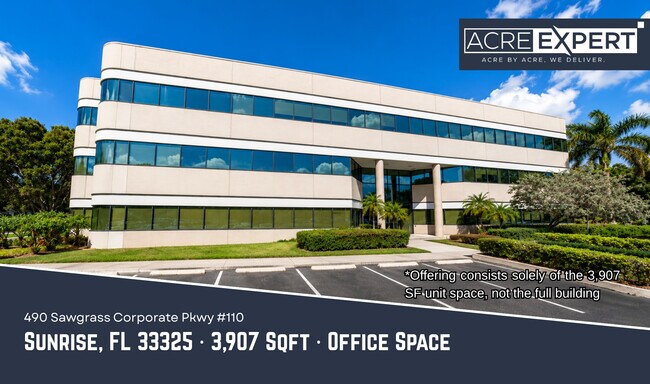 Plus de détails pour 490 Sawgrass Corporate Pky, Sunrise, FL - Bureau à vendre