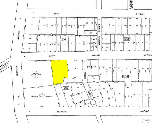 736 W Grand Ave, Rahway, NJ for lease - Plat Map - Image 2 of 6
