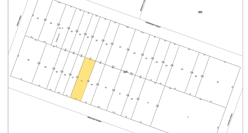 143 Montague St, Brooklyn, NY for sale - Plat Map - Image 1 of 1