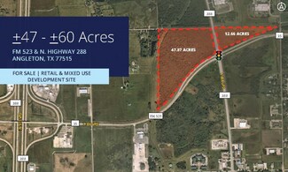 Plus de détails pour FM 523 & N. Highway 288, Angleton, TX - Terrain à vendre