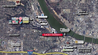 2400 Cantrell Rd, Little Rock, AR - AERIAL  map view