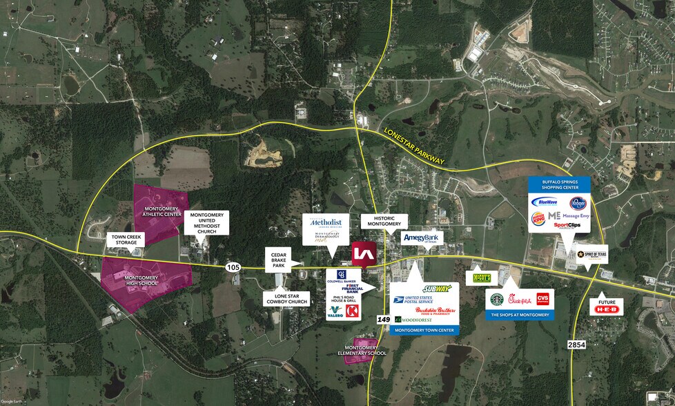 21255 Eva St, Montgomery, TX à louer - Aérien - Image 2 de 2