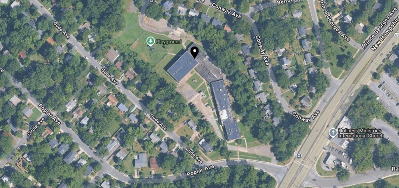 6501 Poplar Ave, Takoma Park, MD à vendre - Aérien - Image 2 de 2