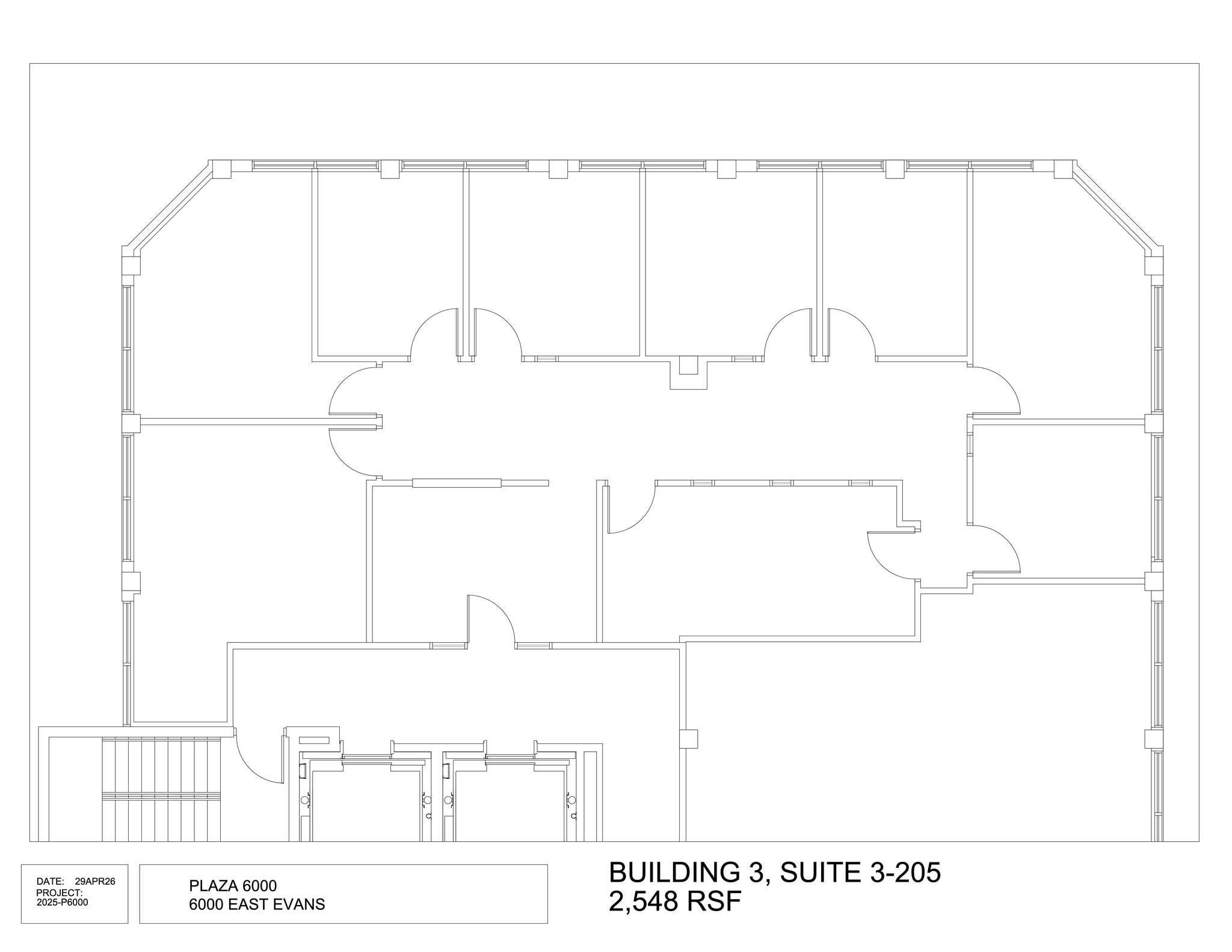 6000 E Evans Ave, Denver, CO à louer Plan de site- Image 1 de 1