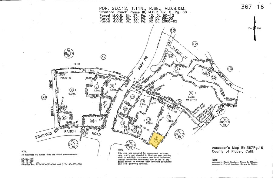 3291 Stanford Ranch Rd, Rocklin, CA for sale - Plat Map - Image 2 of 3
