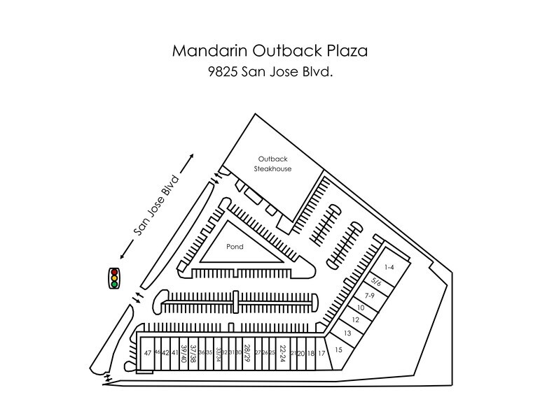 9825 San Jose Blvd, Jacksonville, FL for lease - Site Plan - Image 1 of 7