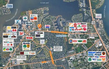 3202 Marina Bay Dr, League City, TX - Aérien Vue de la carte