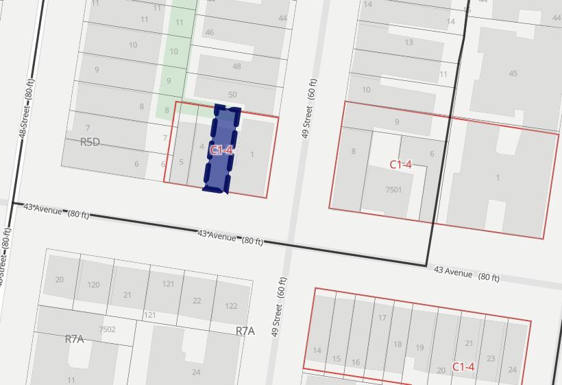48-15 43rd Ave, Sunnyside, NY à louer - Plan cadastral - Image 2 de 2