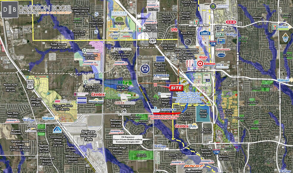 SEC - Harmon Rd. & Running River Ln., Fort Worth, TX à vendre - Photo du bâtiment - Image 2 de 2