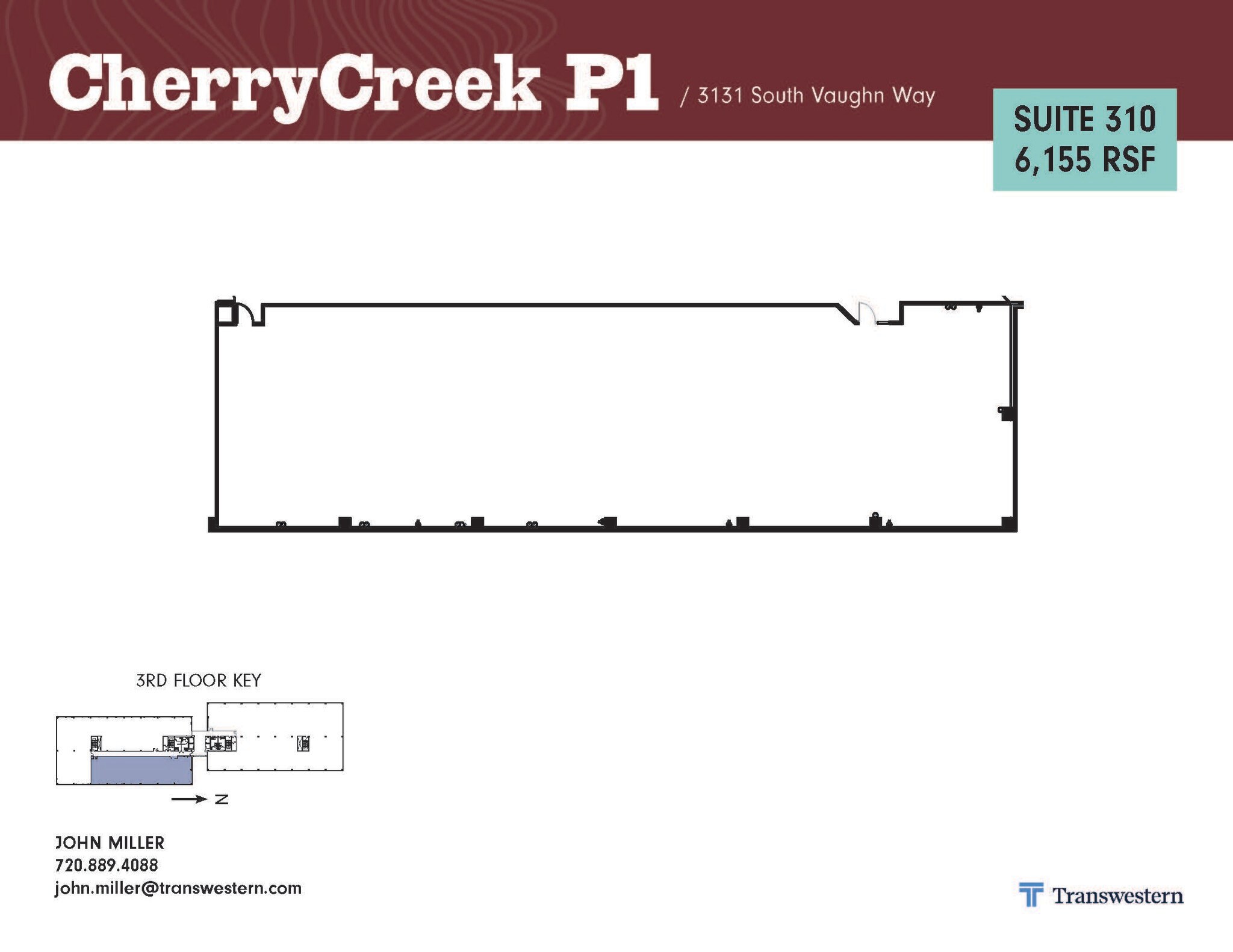3131 S Vaughn Way, Aurora, CO for lease Floor Plan- Image 1 of 2