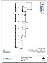 207 Queens Quay W, Toronto, ON à louer Plan d’étage- Image 1 de 1