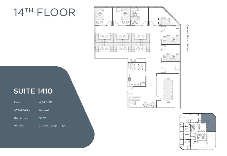 401 W A St, San Diego, CA à louer Plan d’étage- Image 1 de 1