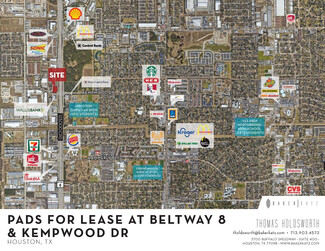 Plus de détails pour Beltway 8 & Kempwood Dr E, Houston, TX - Terrain à louer