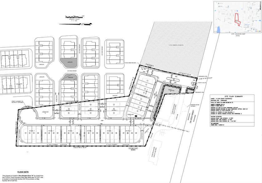 1911-1913 Oak Grove Pky, Little Elm, TX à vendre - Plan de site - Image 1 de 4