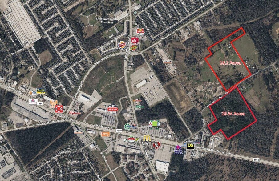 3710 Theiss Rd, Humble, TX à vendre - Aérien - Image 2 de 3