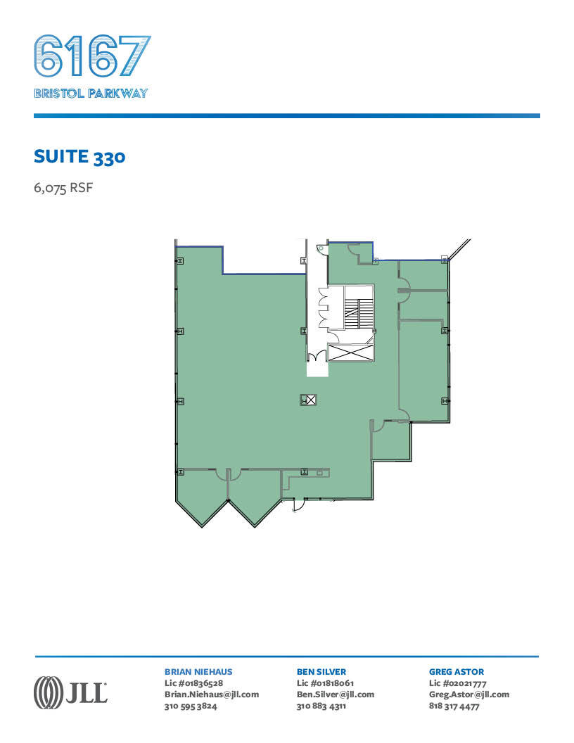 6167 Bristol Pky, Culver City, CA à louer Plan d’étage- Image 1 de 1