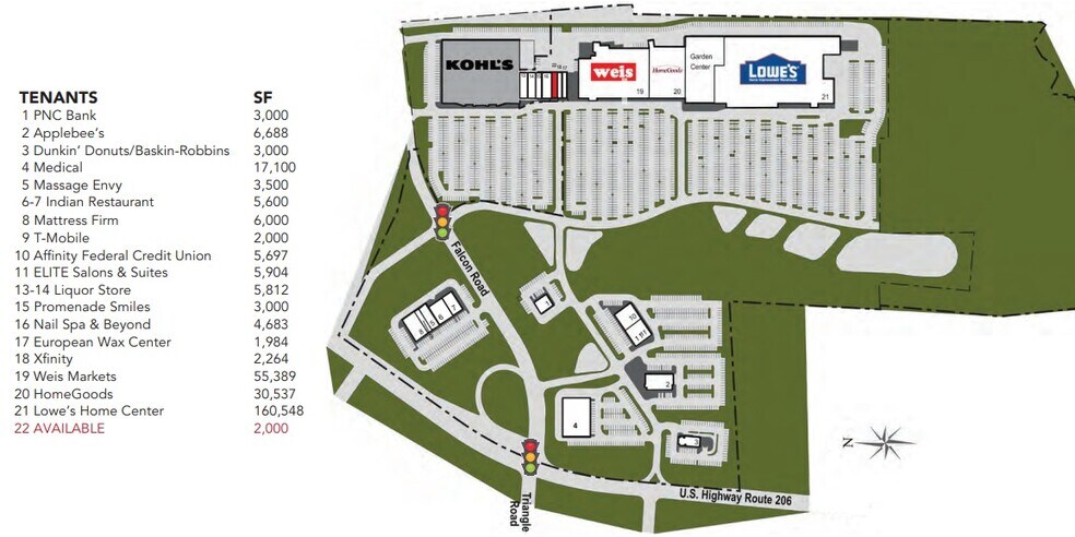 315 Route 206, Hillsborough, NJ for lease - Site Plan - Image 2 of 3