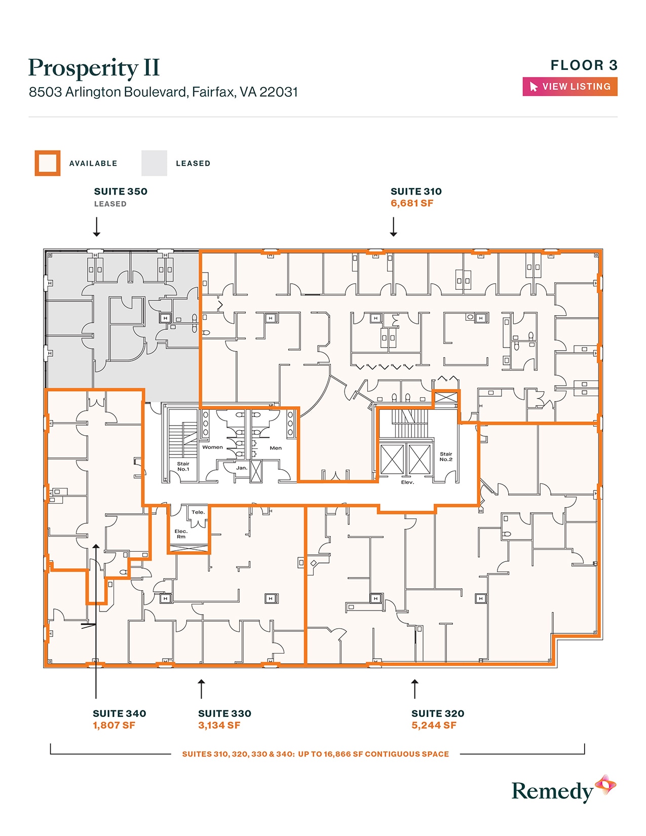 8501 Arlington Blvd, Merrifield, VA for lease Floor Plan- Image 1 of 1