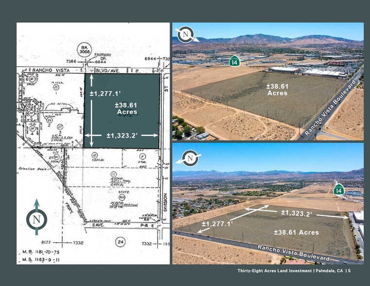 SWC Rancho Vista Boulevard & Division Street, Palmdale, CA à vendre - Plan cadastral - Image 2 de 3