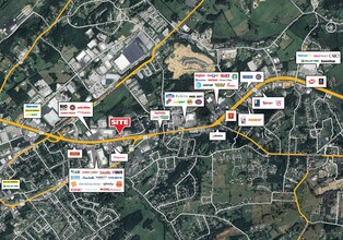 1735 E Andrew Johnson Hwy, Greeneville, TN - Aerial  map view