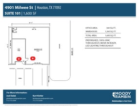 4901 Milwee St, Houston, TX à louer Plan d’étage- Image 1 de 7