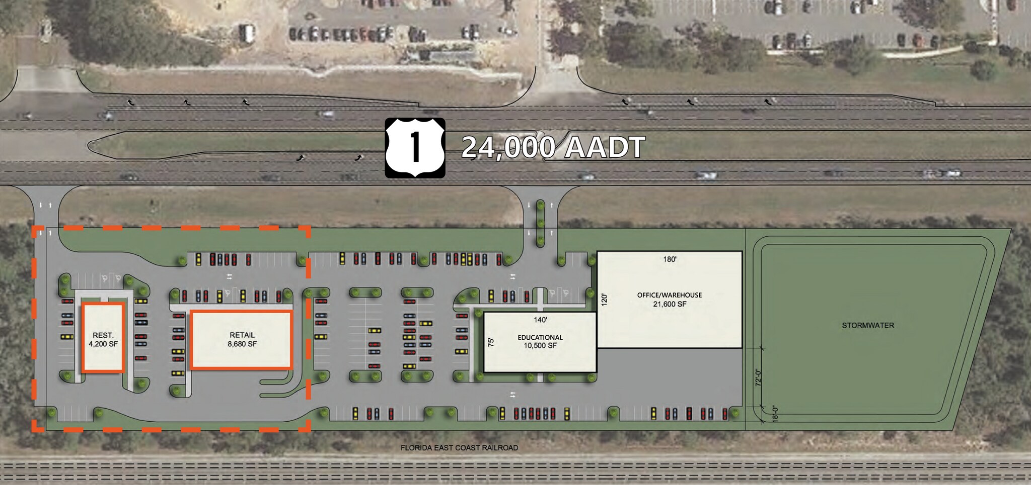 US Rte 1, Titusville, FL à louer Plan de site- Image 1 de 2