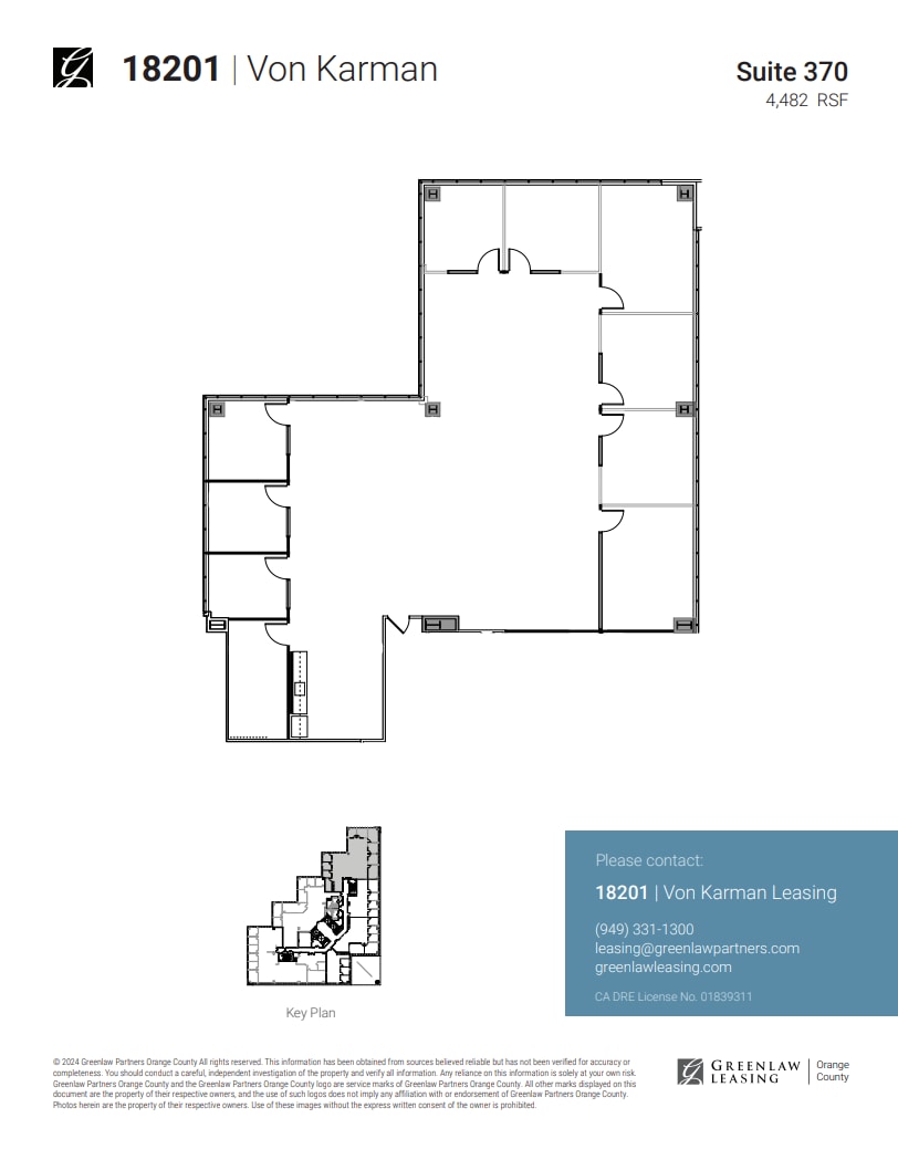 18301 Von Karman Ave, Irvine, CA for lease Floor Plan- Image 1 of 2