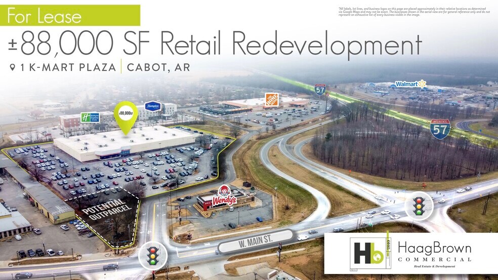 1 Kmart Plz, Cabot, AR à louer - Aérien - Image 1 de 4