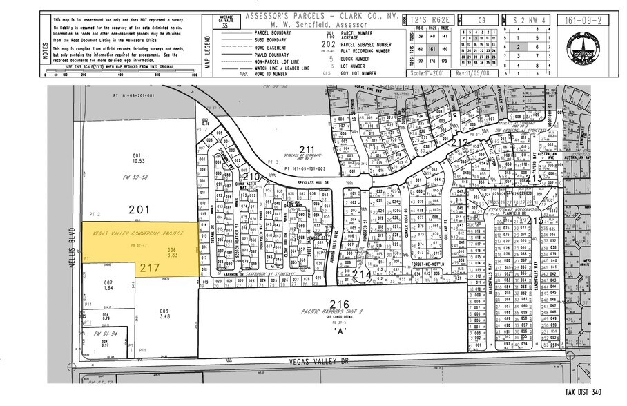 Nellis Blvd, Las Vegas, NV à vendre - Plan cadastral - Image 3 de 4
