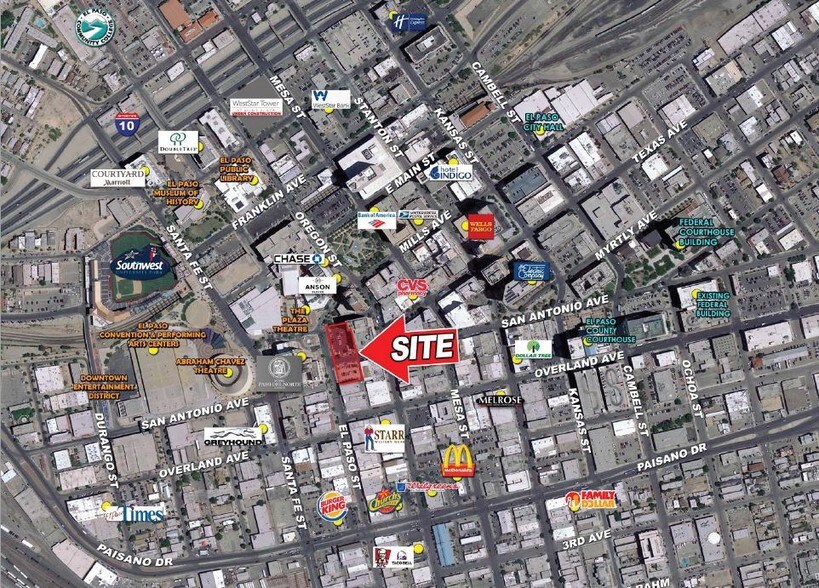 NEC of El Paso St & E San Antonio Ave, El Paso, TX à louer - Aérien - Image 2 de 3