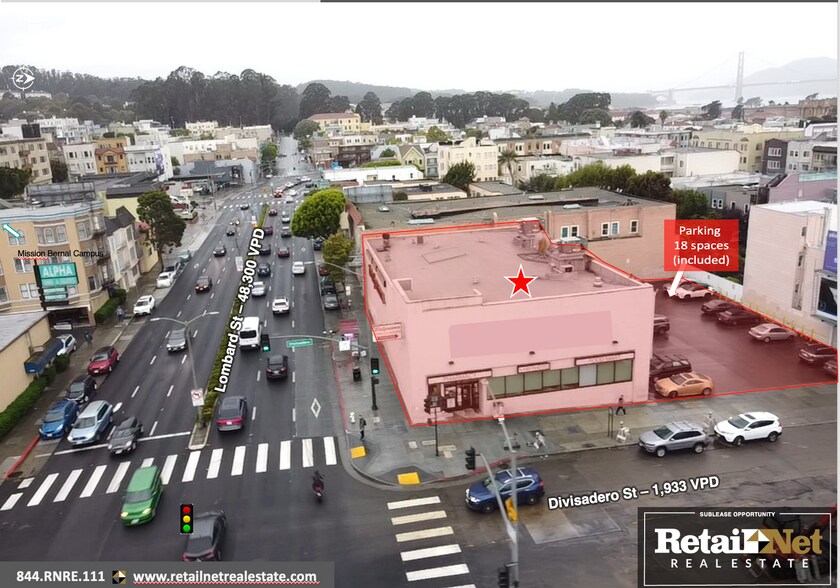 3201 Divisadero St, San Francisco, CA à louer - Photo du bâtiment - Image 3 de 9