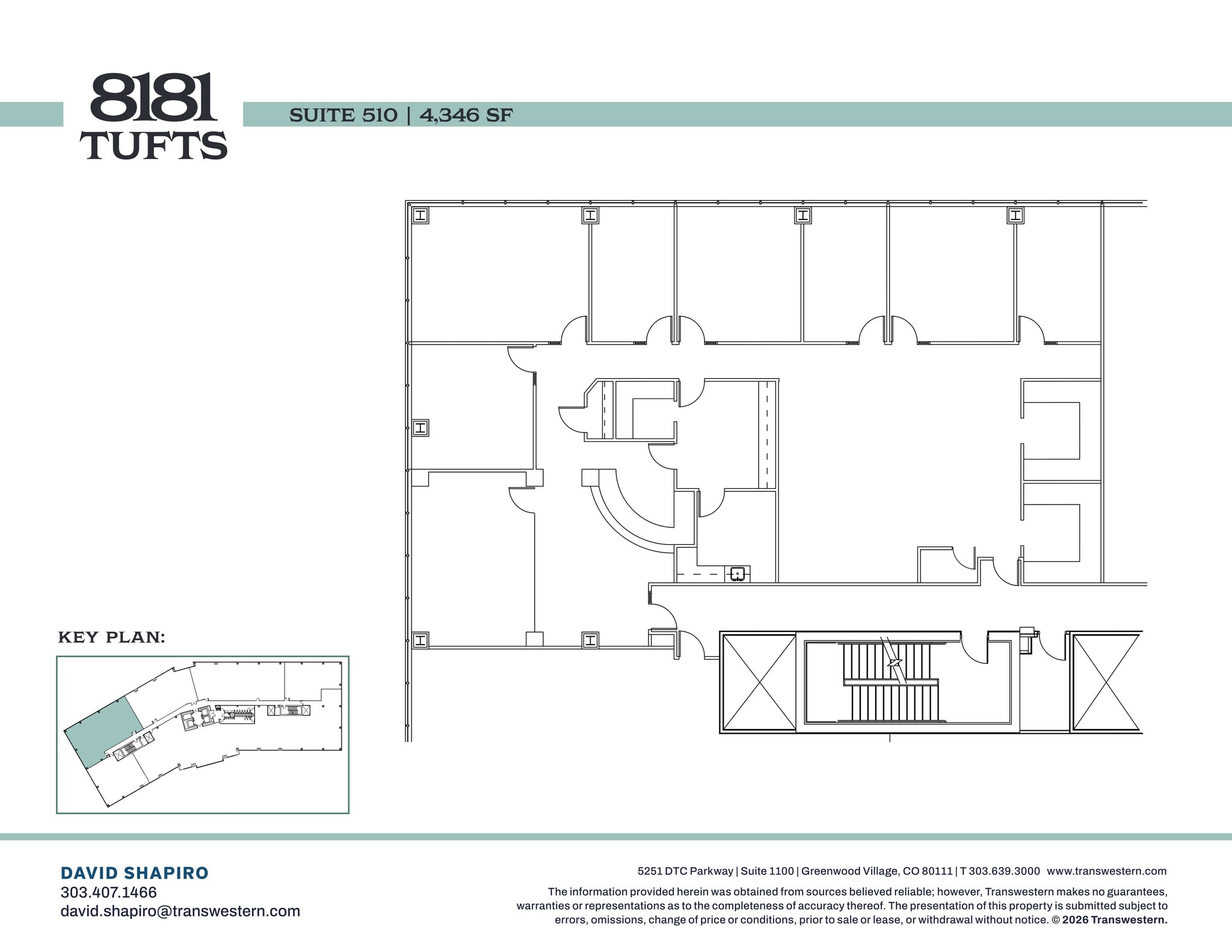8181 E Tufts Ave, Denver, CO à louer Plan de site- Image 1 de 1