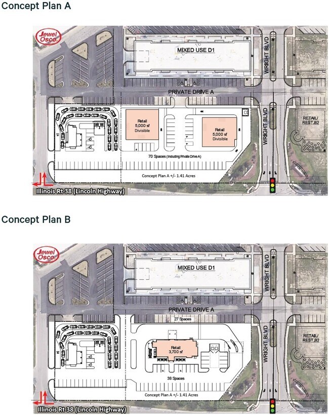 More details for NEQ Randall & Roosevelt Rd, St Charles, IL - Land for Lease