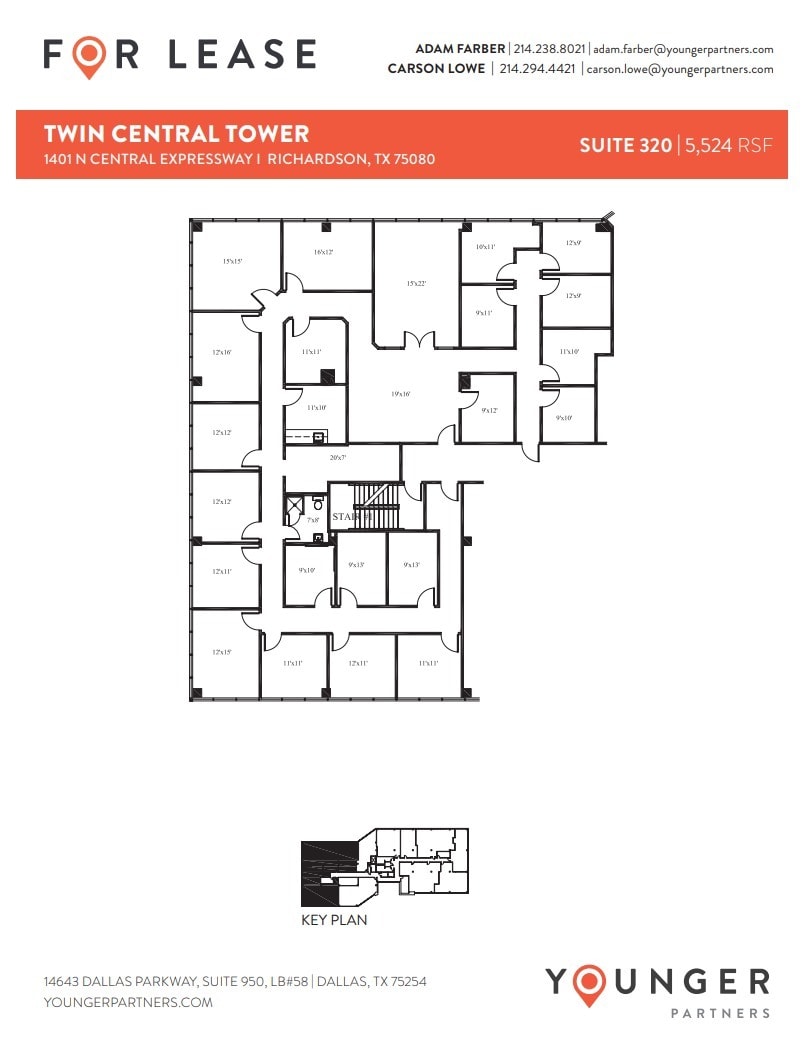 1401 N Central Expy, Richardson, TX for lease Floor Plan- Image 1 of 1