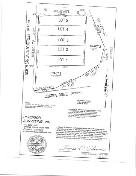 1302 N San Jacinto St, Conroe, TX à vendre - Photo du bâtiment - Image 2 de 2