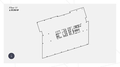1711 Boren Ave, Seattle, WA à louer Plan d’étage- Image 1 de 1