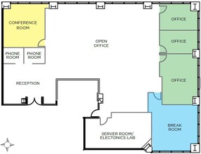 7676 Hazard Center Dr, San Diego, CA à louer Plan d’étage- Image 1 de 2