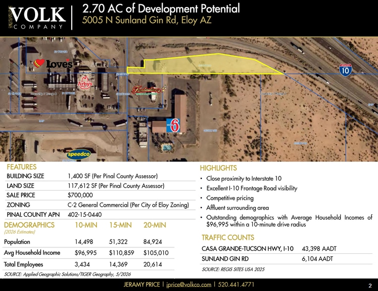 NW Hwy 84 & Sunland Gin Rd, Casa Grande, AZ for sale - Other - Image 2 of 3
