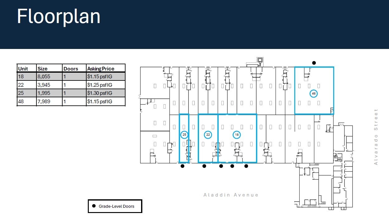 2661 Alvarado St, San Leandro, CA à louer Plan d’étage- Image 1 de 1
