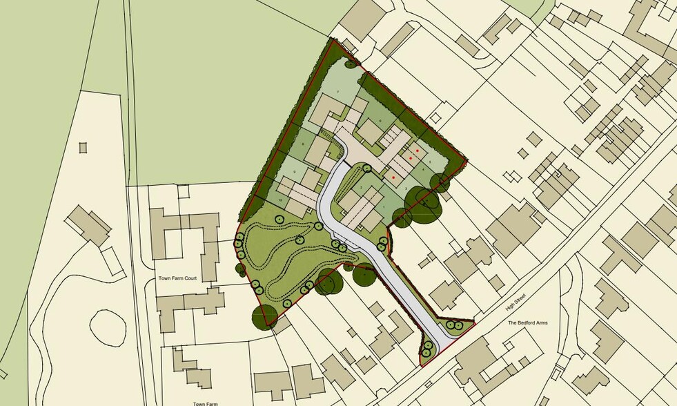 High St, Oakley for sale - Site Plan - Image 3 of 3