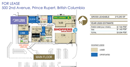 500 W 2nd Ave, Prince Rupert, BC à louer Plan d  tage- Image 1 de 2