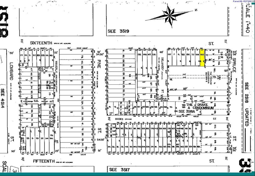 309 S 16th St, Philadelphia, PA à vendre - Plan cadastral - Image 3 de 4