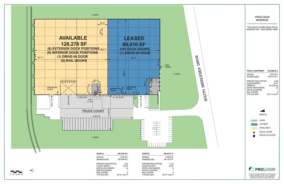 4 S Middlesex Ave, Monroe Township, NJ à louer - Plan de site - Image 2 de 2