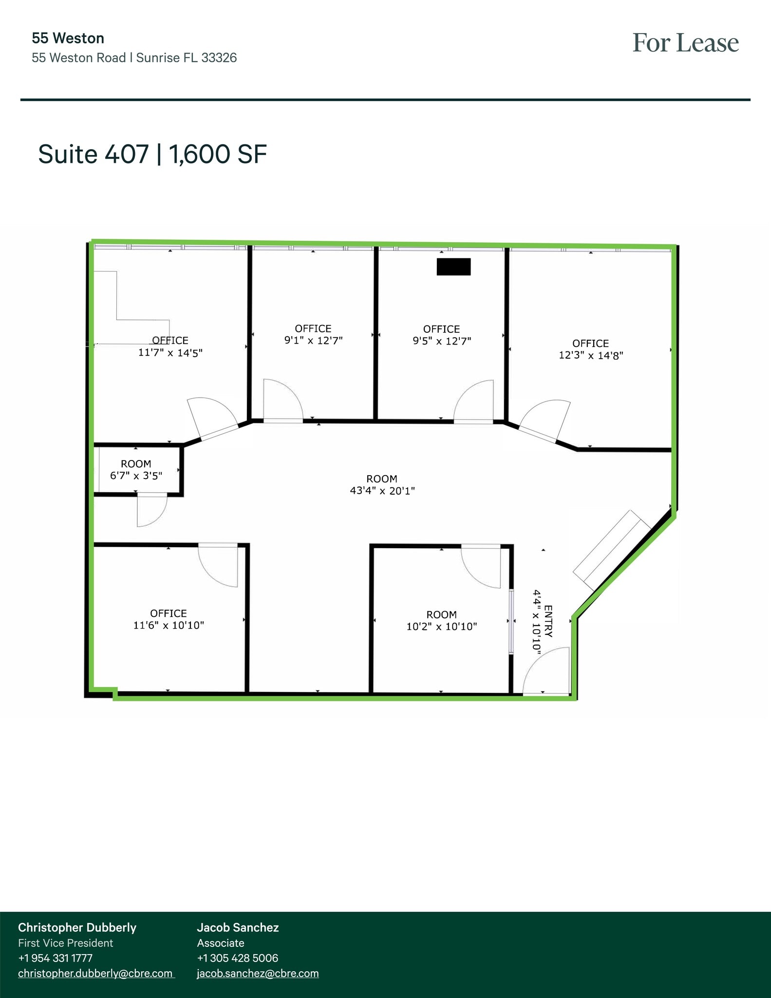 55 Weston Rd, Sunrise, FL for lease Site Plan- Image 1 of 9