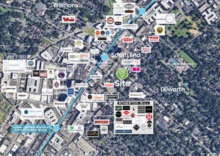 220 East Blvd, Charlotte, NC - Aerial  map view
