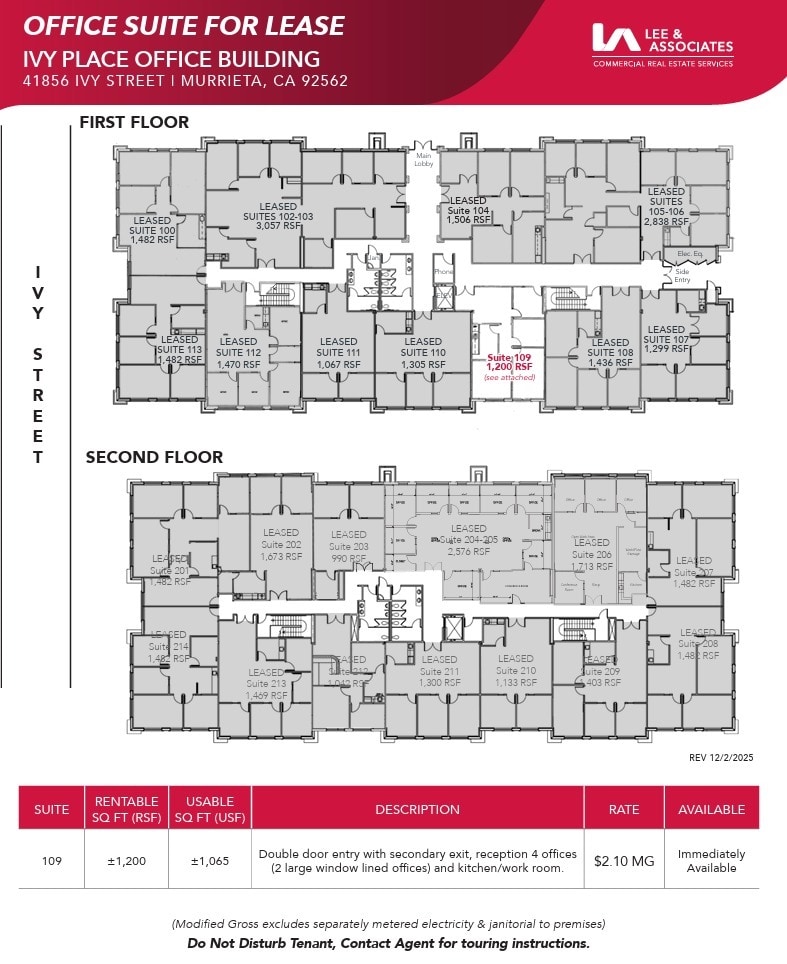 41856 Ivy St, Murrieta, CA for lease Site Plan- Image 1 of 2