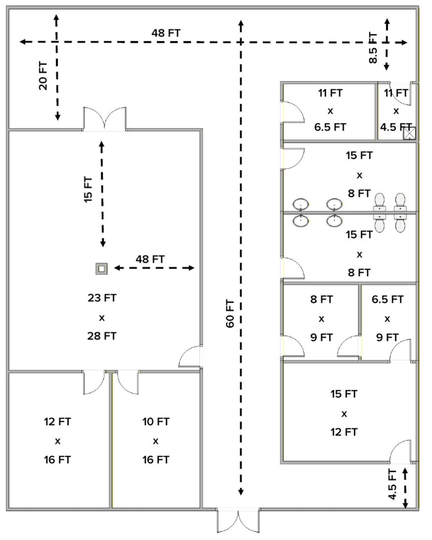 1811 Shady Oaks Dr, Denton, TX à louer Plan de site- Image 1 de 1