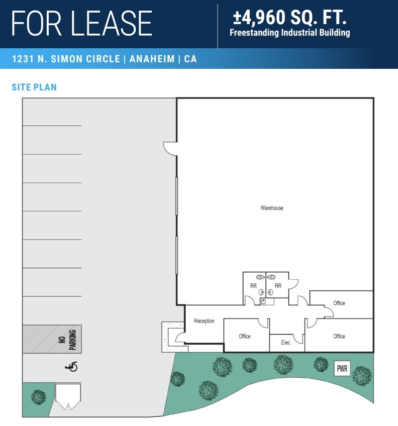 1231 N Simon Cir, Anaheim, CA for lease Floor Plan- Image 1 of 1